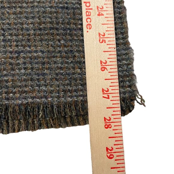 Jonathan Richard Ireland 100% Wool Tweed Scarf Woven Pattern Brown & Multicolor - Picture 4 of 7
